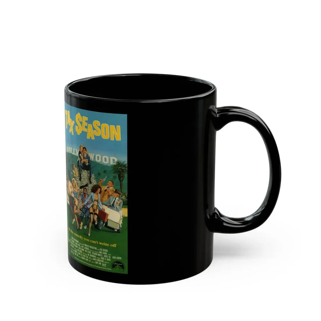 TAX SEASON (VHS COVER) - Black Coffee Mug - Go Mug Yourself