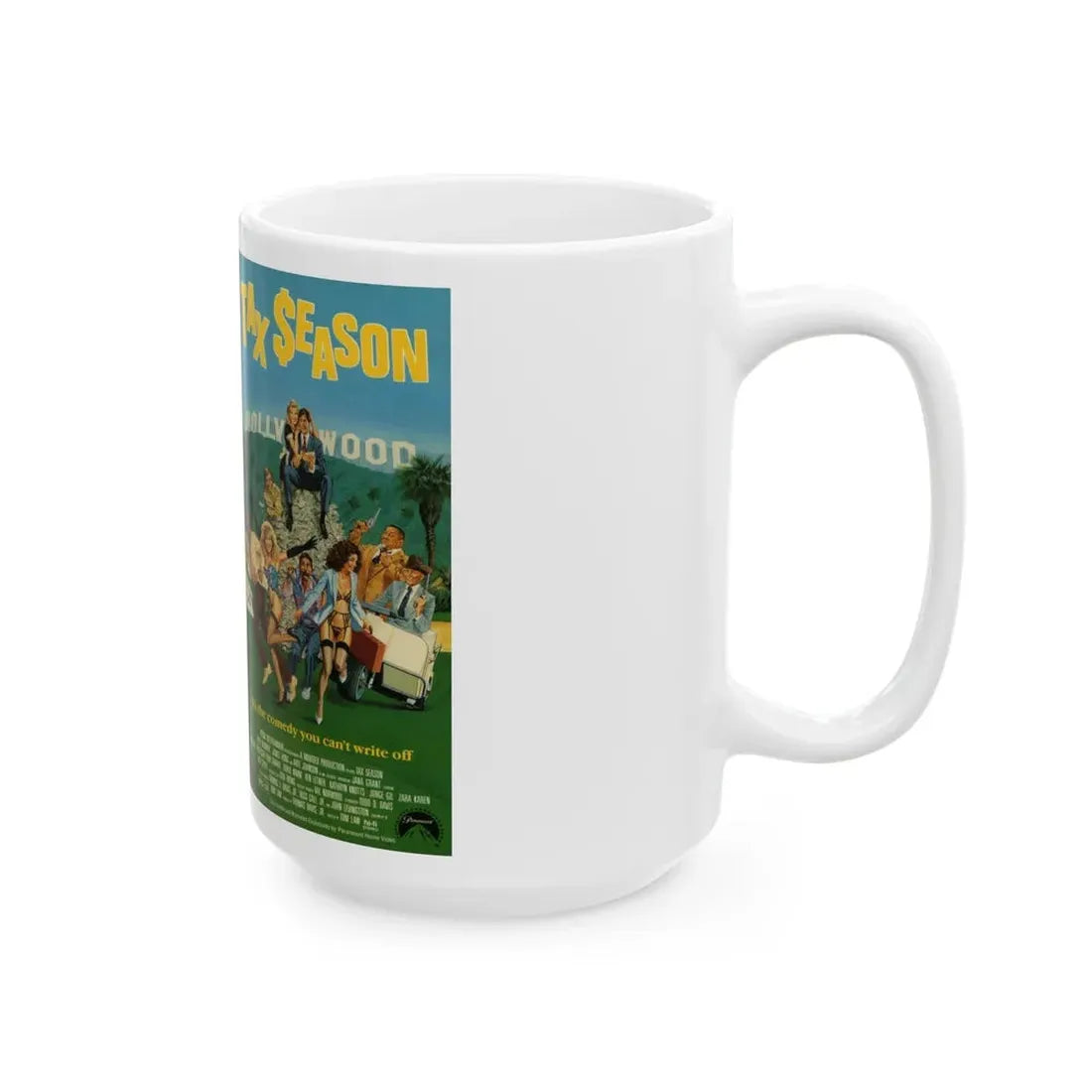 TAX SEASON (VHS COVER) - White Coffee Mug - Go Mug Yourself