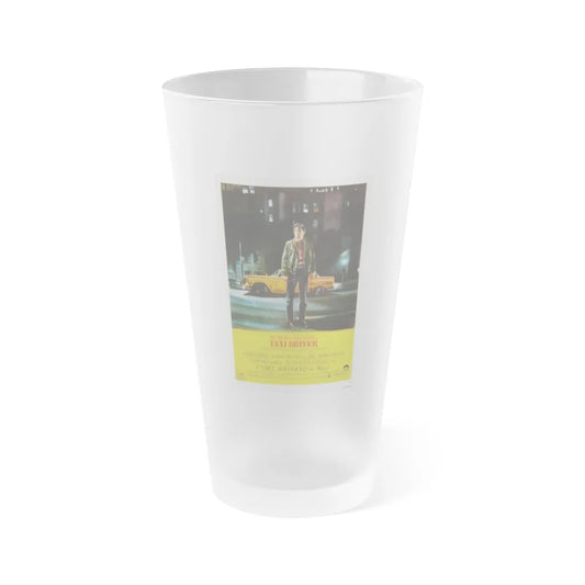 TAXI DRIVER 1976 Movie Poster - Frosted Pint Glass 16oz-Go Mug Yourself