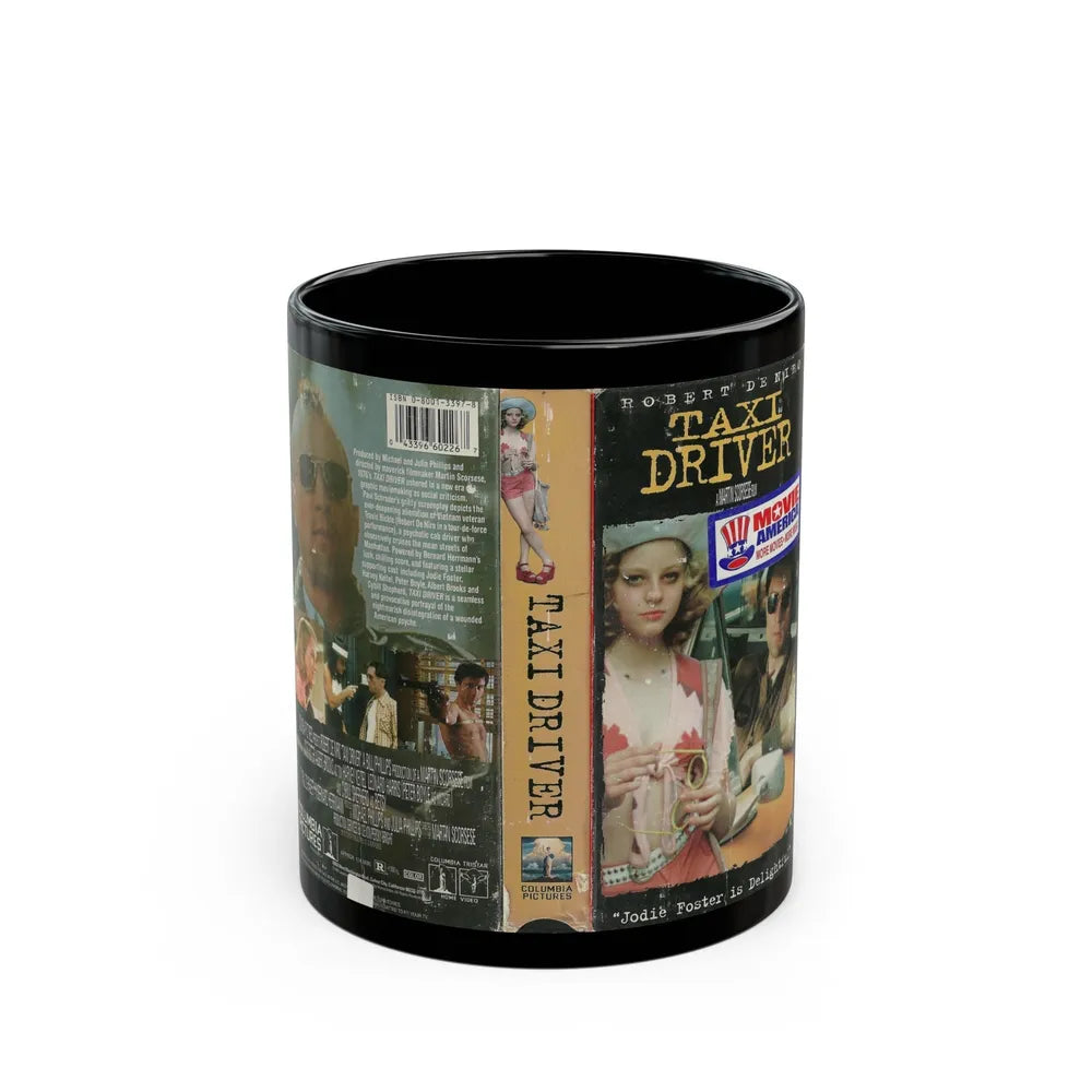 TAXI DRIVER (VHS COVER) - Black Coffee Mug-11oz-Go Mug Yourself