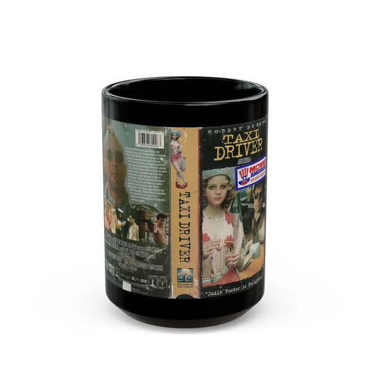 TAXI DRIVER (VHS COVER) - Black Coffee Mug-15oz-Go Mug Yourself