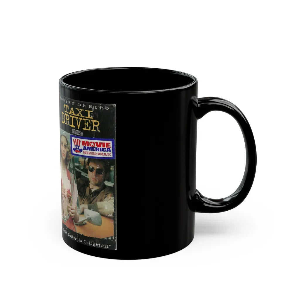 TAXI DRIVER (VHS COVER) - Black Coffee Mug-Go Mug Yourself