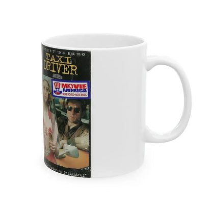 TAXI DRIVER (VHS COVER) - White Coffee Mug - Go Mug Yourself