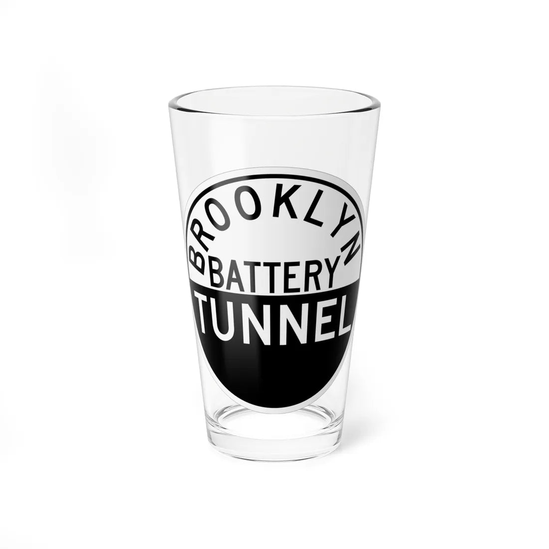 TBTA BROOKLYN BATTERY TUNNEL (New York) (Road Sign) Pint Glass 16oz - Go Mug Yourself