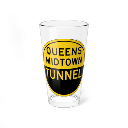 TBTA QUEENS-MIDTOWN TUNNEL (New York) (Road Sign) Pint Glass 16oz 16oz - Go Mug Yourself