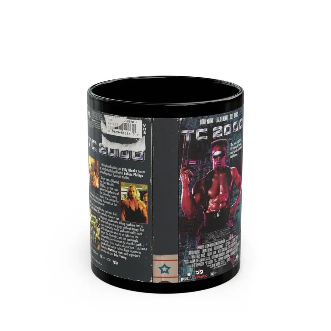 TC 2000 (VHS COVER) - Black Coffee Mug 11oz - Go Mug Yourself
