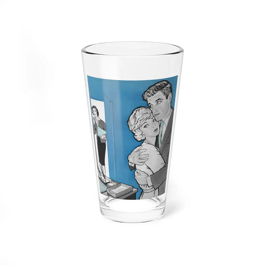 Tea Leaves In My Cup by Ivy McKnight, Woman's Day magazine, 1959 (Magazine Illustration) Pint Glass 16oz 16oz - Go Mug Yourself