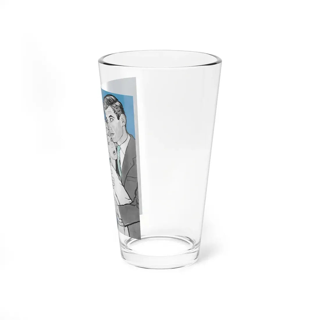 Tea Leaves In My Cup by Ivy McKnight, Woman's Day magazine, 1959 (Magazine Illustration) Pint Glass 16oz - Go Mug Yourself