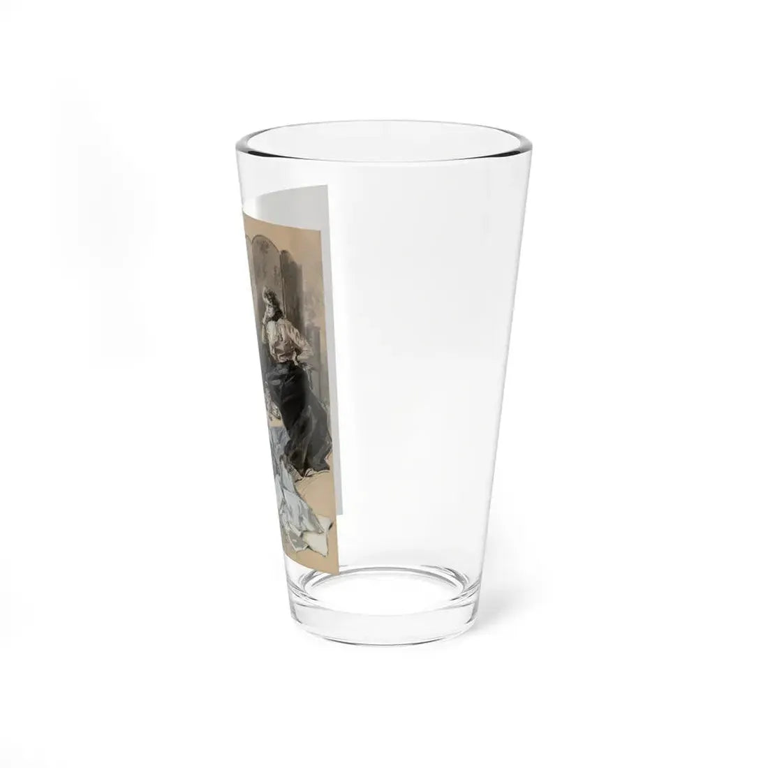 Tea Time, Puck interior illustration, 1899 (Magazine Illustration) Pint Glass 16oz - Go Mug Yourself