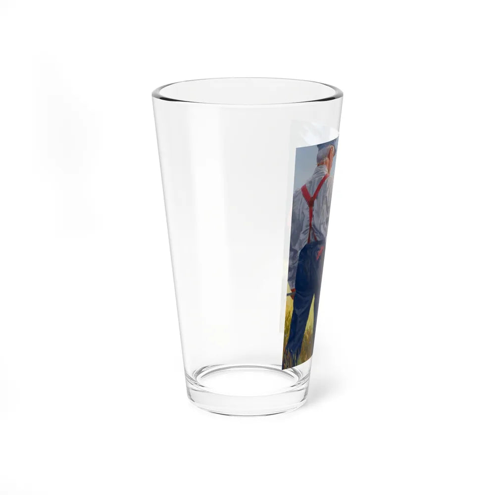 Teaching How To Shoot (Magazine Illustration) Pint Glass 16oz-Go Mug Yourself