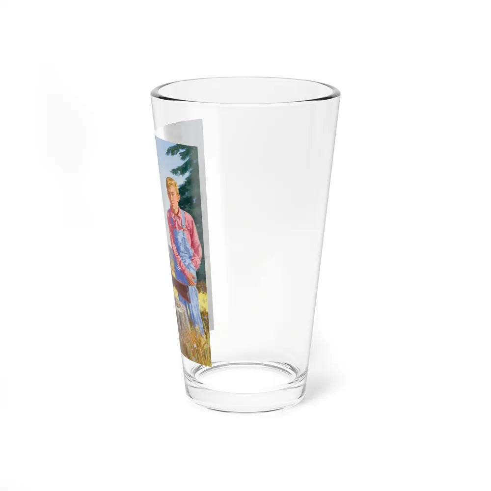 Teaching How To Shoot (Magazine Illustration) Pint Glass 16oz-Go Mug Yourself