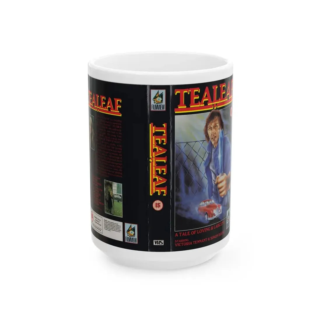 TEALEAF (VHS COVER) - White Coffee Mug 15oz - Go Mug Yourself