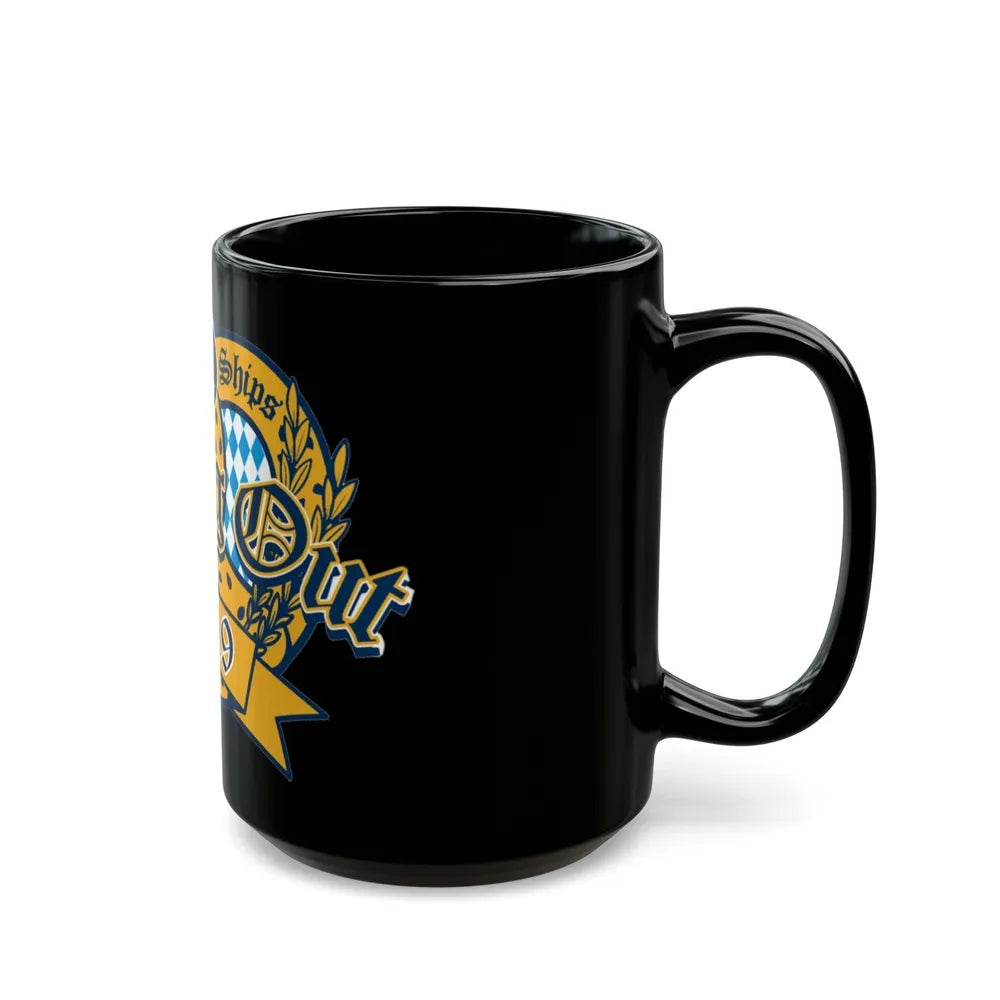 Team Ships Dining Out 2019 (U.S. Navy) Black Coffee Mug-Go Mug Yourself