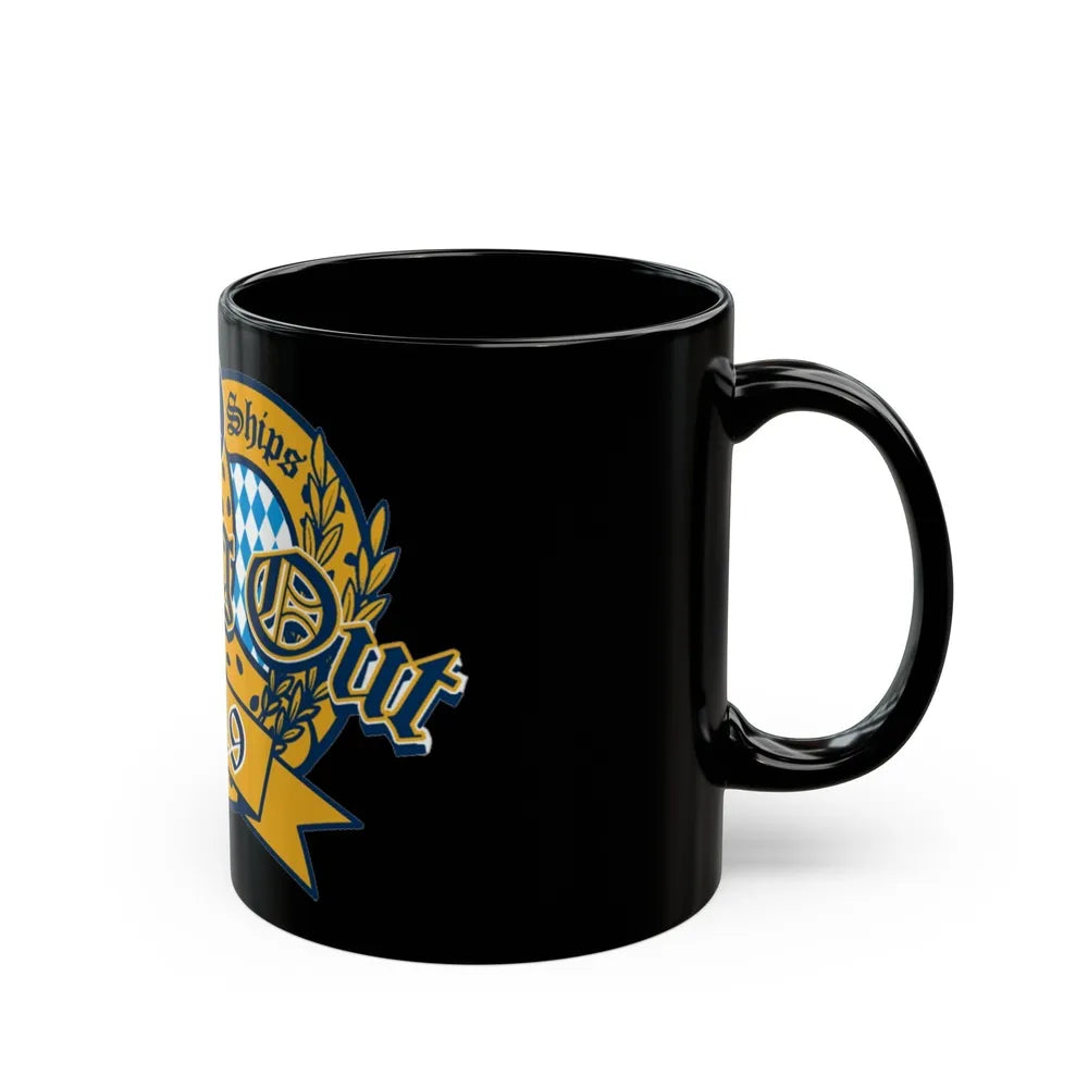 Team Ships Dining Out 2019 (U.S. Navy) Black Coffee Mug-Go Mug Yourself