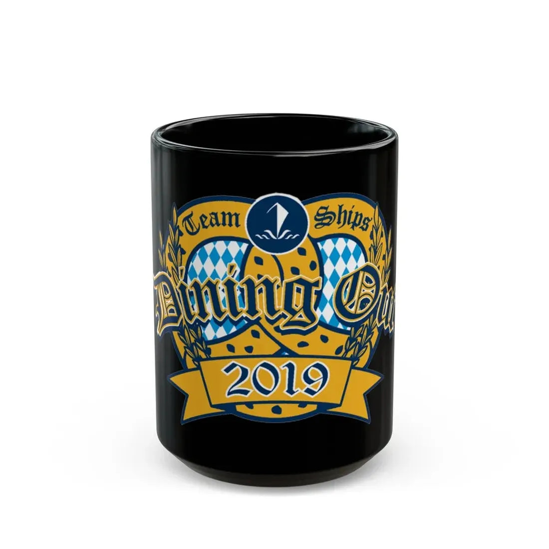 Team Ships Dining Out 2019 (U.S. Navy) Black Coffee Mug - Go Mug Yourself