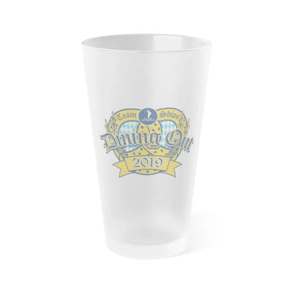 Team Ships Dining Out 2019 (U.S. Navy) Frosted Pint Glass 16oz Default Title - Go Mug Yourself