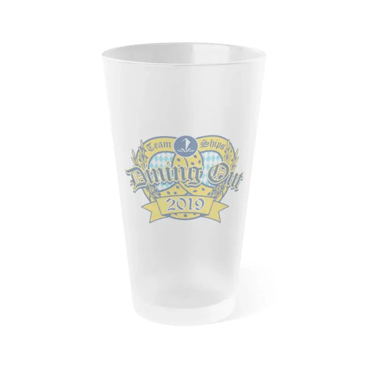 Team Ships Dining Out 2019 (U.S. Navy) Frosted Pint Glass 16oz Default Title - Go Mug Yourself