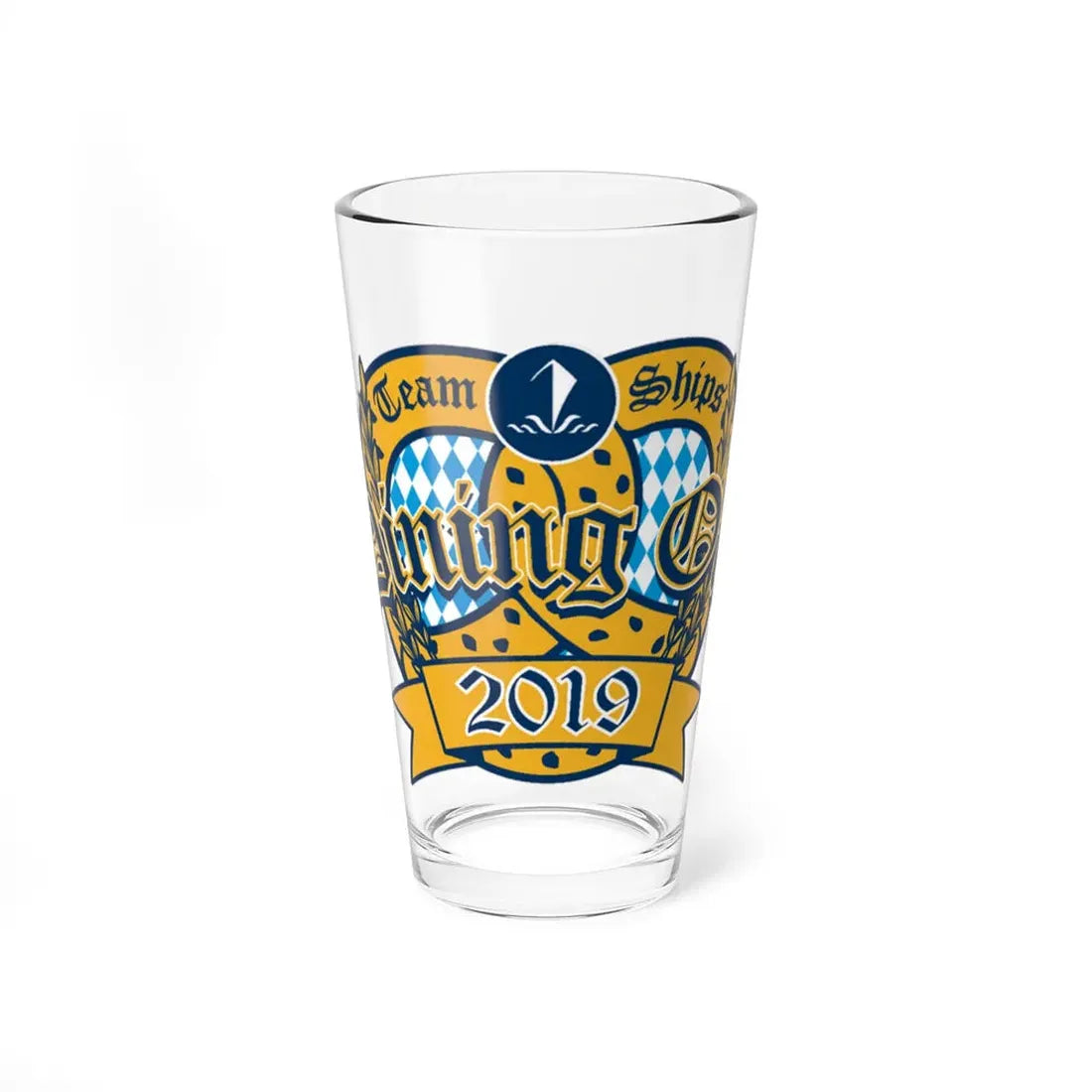 Team Ships Dining Out 2019 (U.S. Navy) Pint Glass 16oz 16oz - Go Mug Yourself