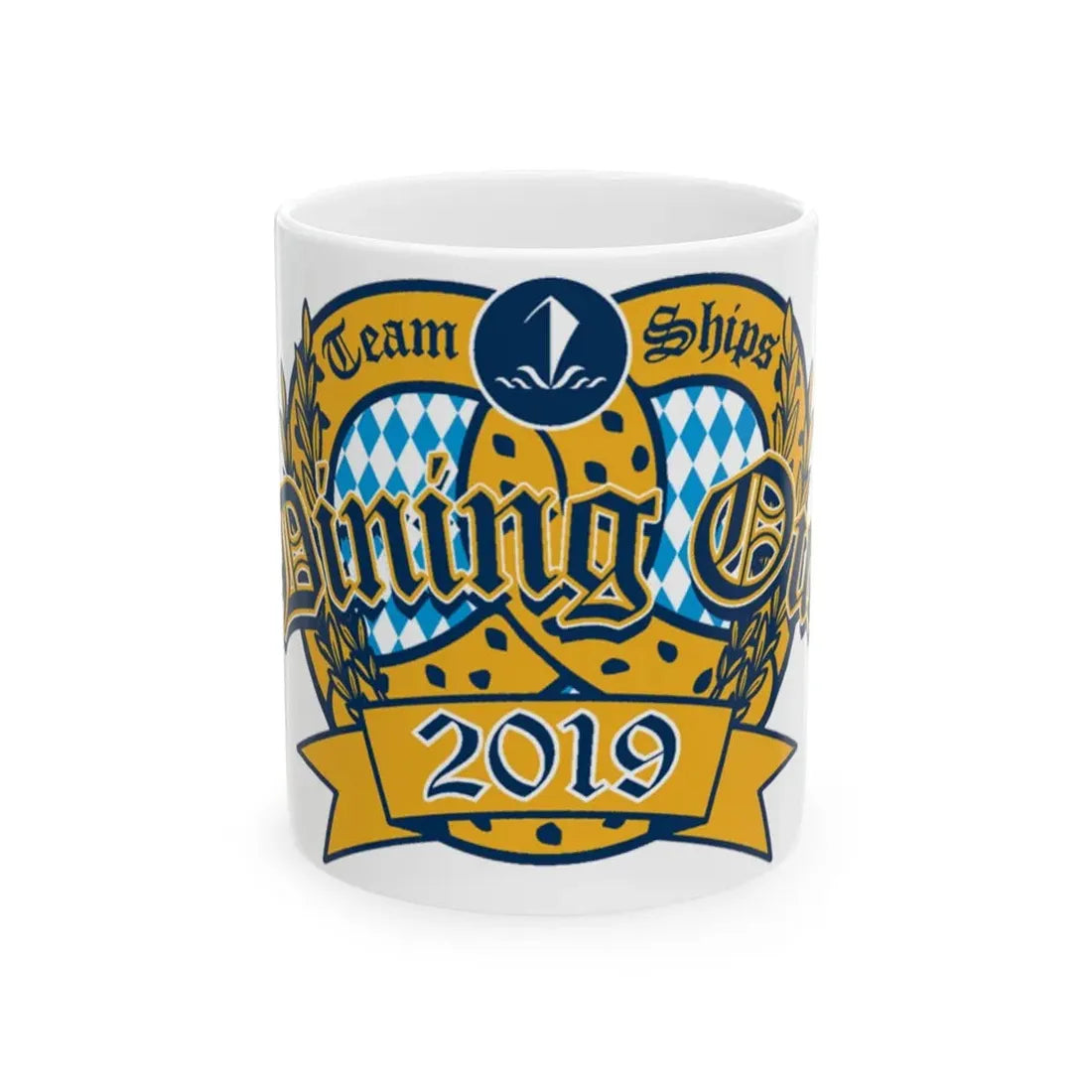 Team Ships Dining Out 2019 (U.S. Navy) White Coffee Mug 11oz - Go Mug Yourself
