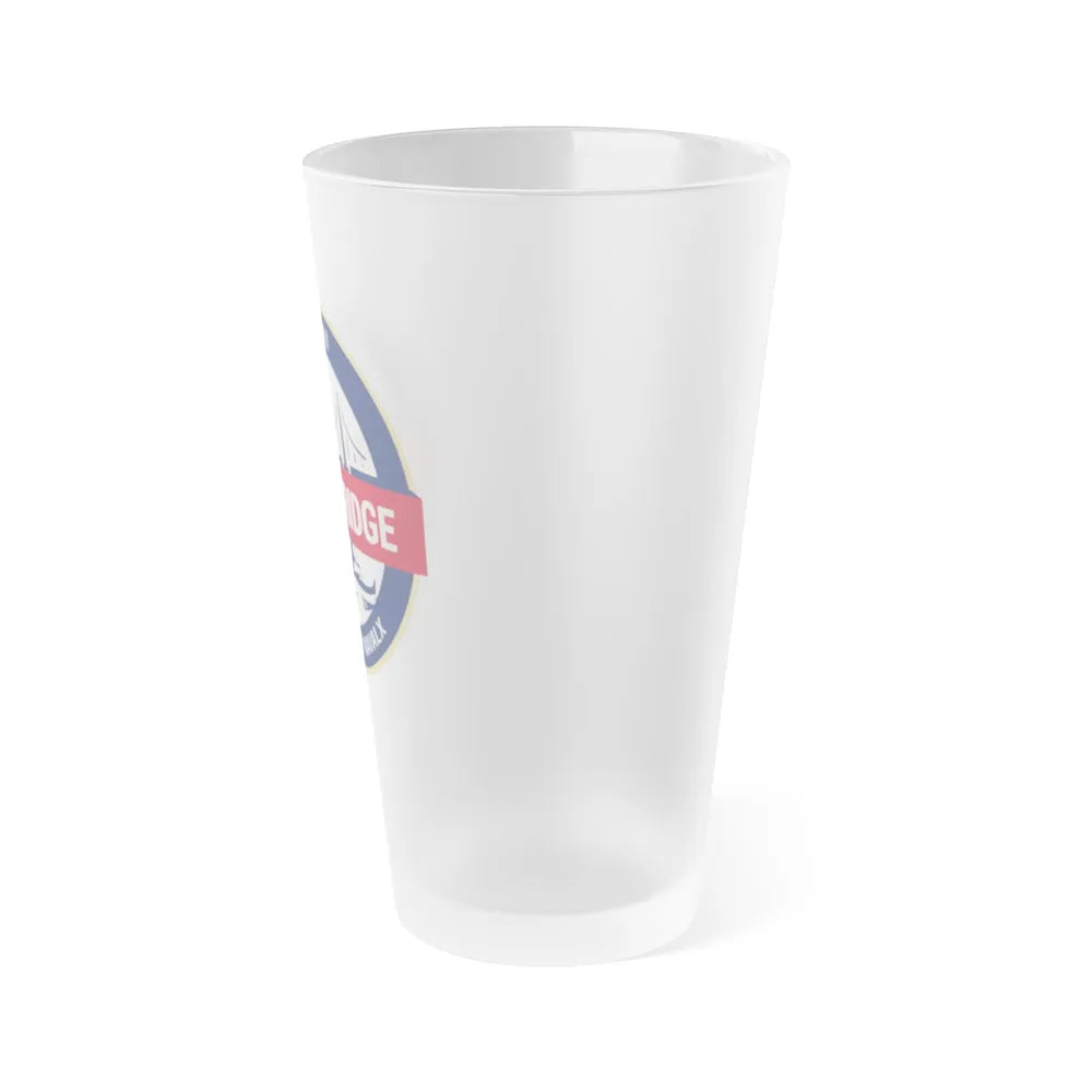 Tech Bridge Hawaii (U.S. Navy) Frosted Pint Glass 16oz-Go Mug Yourself