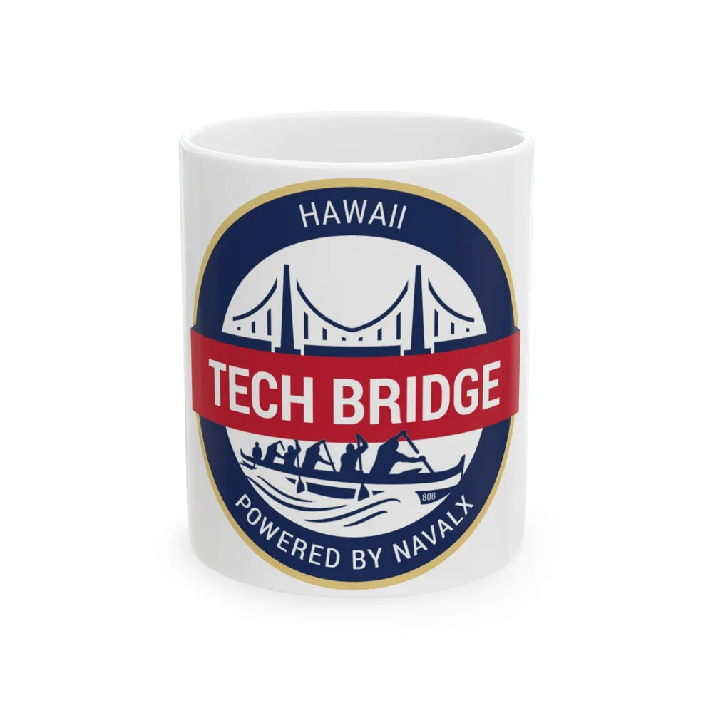 Tech Bridge Hawaii (U.S. Navy) White Coffee Mug-11oz-Go Mug Yourself