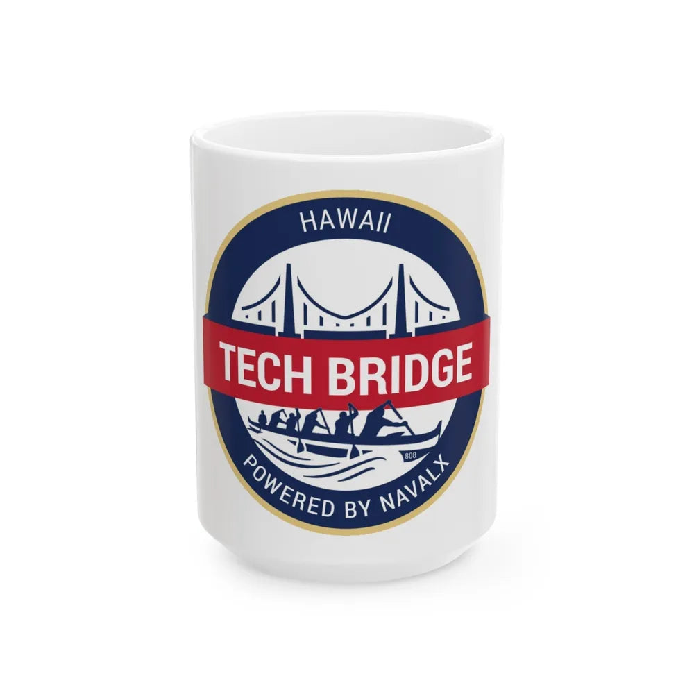 Tech Bridge Hawaii (U.S. Navy) White Coffee Mug-15oz-Go Mug Yourself