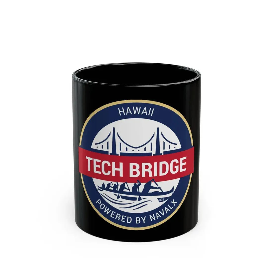 Tech Bridge Hawaii (U.S. Navy) Black Coffee Mug 11oz - Go Mug Yourself