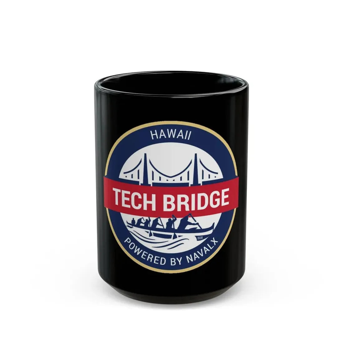 Tech Bridge Hawaii (U.S. Navy) Black Coffee Mug 15oz - Go Mug Yourself