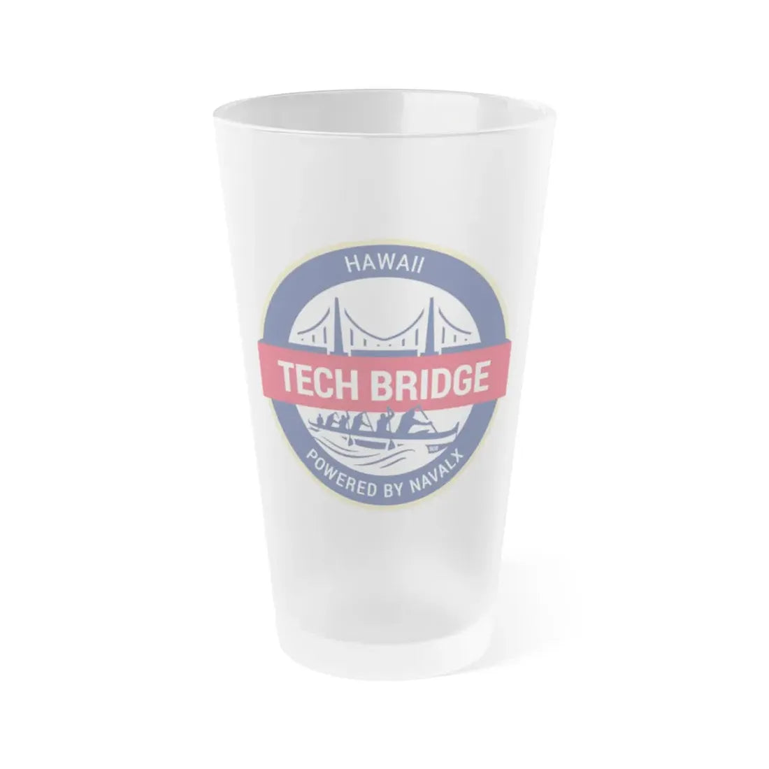 Tech Bridge Hawaii (U.S. Navy) Frosted Pint Glass 16oz Default Title - Go Mug Yourself