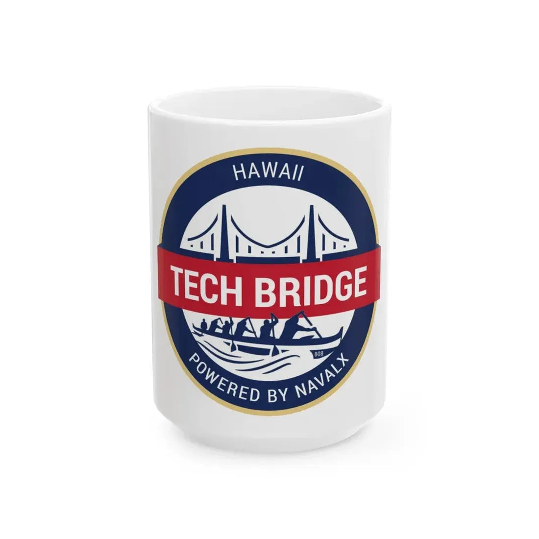 Tech Bridge Hawaii (U.S. Navy) White Coffee Mug 15oz - Go Mug Yourself