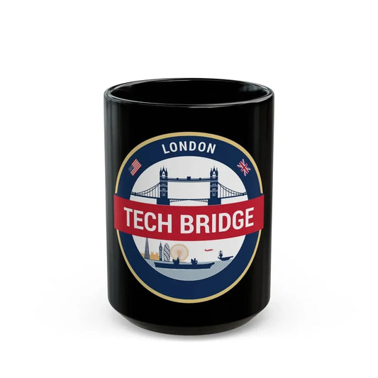 Tech Bridge London (U.S. Navy) Black Coffee Mug 15oz - Go Mug Yourself