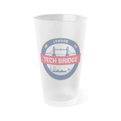 Tech Bridge London (U.S. Navy) Frosted Pint Glass 16oz Default Title - Go Mug Yourself
