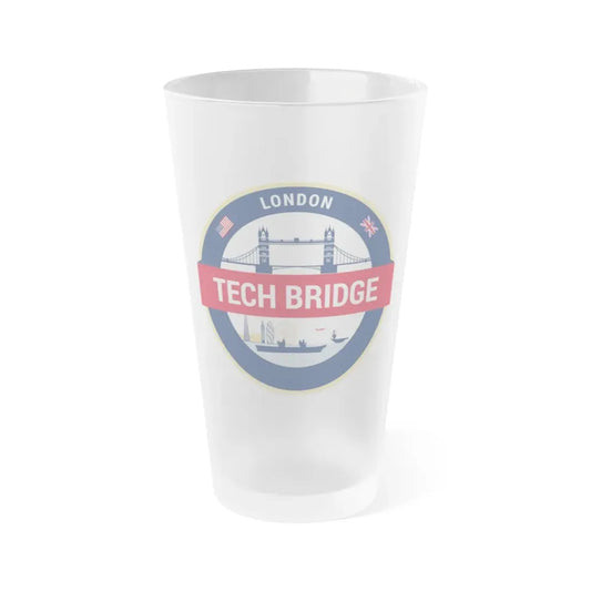 Tech Bridge London (U.S. Navy) Frosted Pint Glass 16oz Default Title - Go Mug Yourself