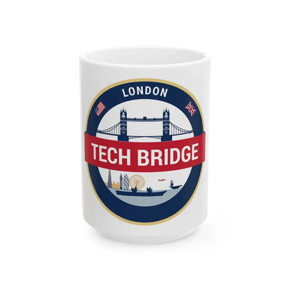 Tech Bridge London (U.S. Navy) White Coffee Mug 15oz - Go Mug Yourself