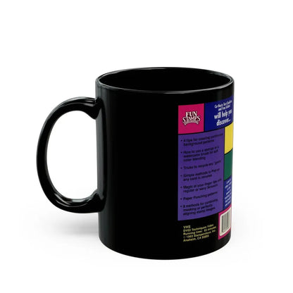 TECHNIQUES OF STAMPING FUN STAMPS (VHS COVER) - Black Coffee Mug - Go Mug Yourself