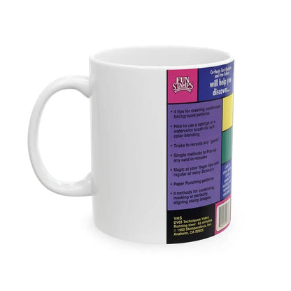 TECHNIQUES OF STAMPING (VHS COVER) - White Coffee Mug - Go Mug Yourself