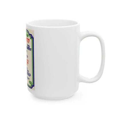 Ted Nugent (1977) (Music Poster) White Coffee Mug - Go Mug Yourself