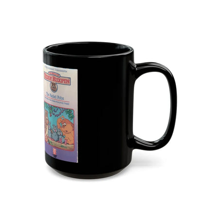 TEDDY RUXPIN THE FADED FOBS (VHS COVER) - Black Coffee Mug-Go Mug Yourself