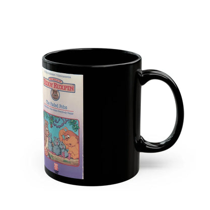 TEDDY RUXPIN THE FADED FOBS (VHS COVER) - Black Coffee Mug-Go Mug Yourself