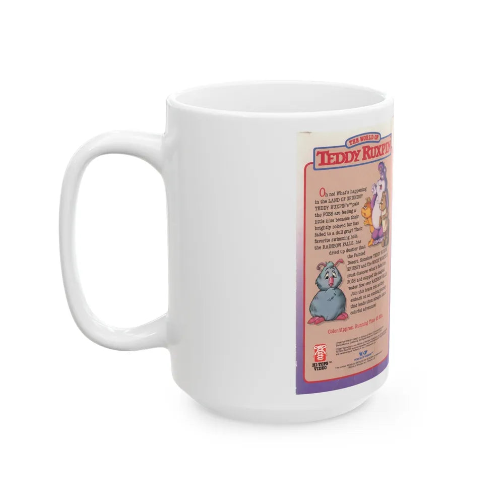 TEDDY RUXPIN THE FADED FOBS (VHS COVER) - White Coffee Mug-Go Mug Yourself