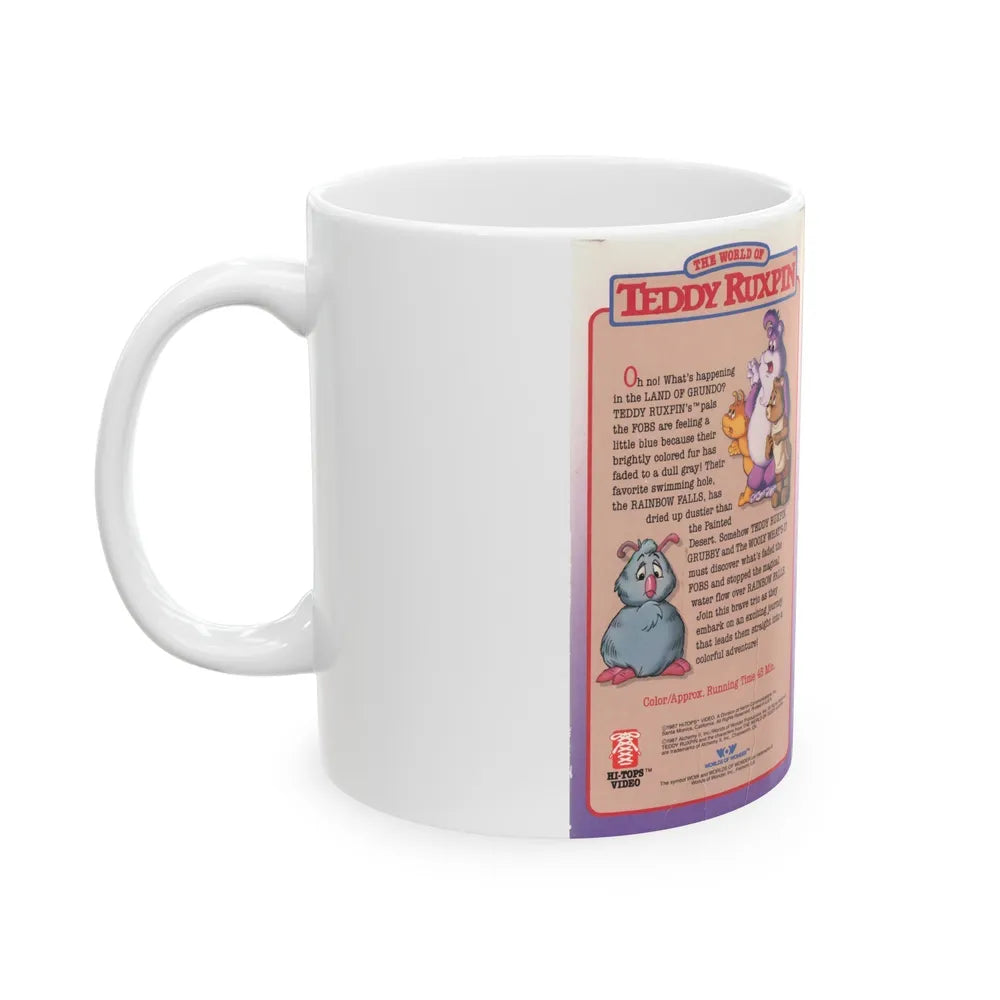 TEDDY RUXPIN THE FADED FOBS (VHS COVER) - White Coffee Mug-Go Mug Yourself