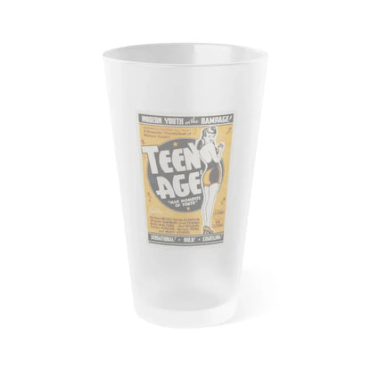 TEEN AGE 1943 Movie Poster - Frosted Pint Glass 16oz Default Title - Go Mug Yourself