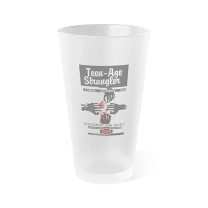 TEEN-AGE STRANGLER 1964 Movie Poster - Frosted Pint Glass 16oz Default Title - Go Mug Yourself
