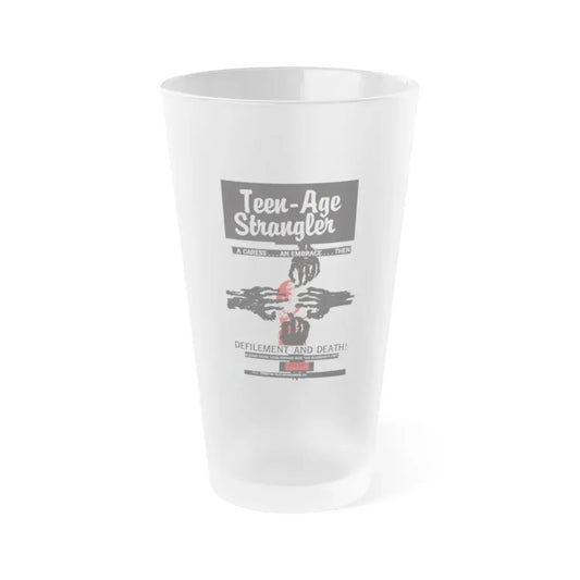 TEEN-AGE STRANGLER 1964 Movie Poster - Frosted Pint Glass 16oz Default Title - Go Mug Yourself