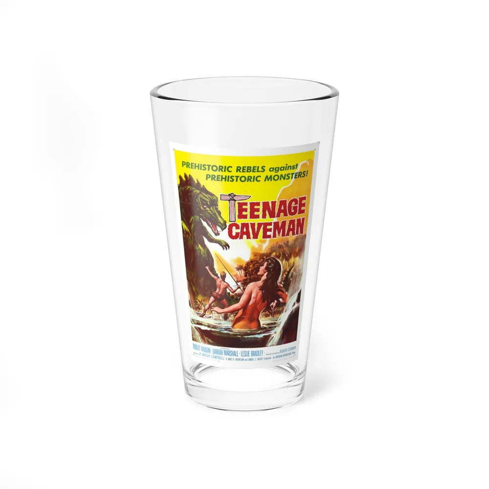 TEENAGE CAVEMAN 1958 Movie Poster - Pint Glass 16oz-16oz-Go Mug Yourself