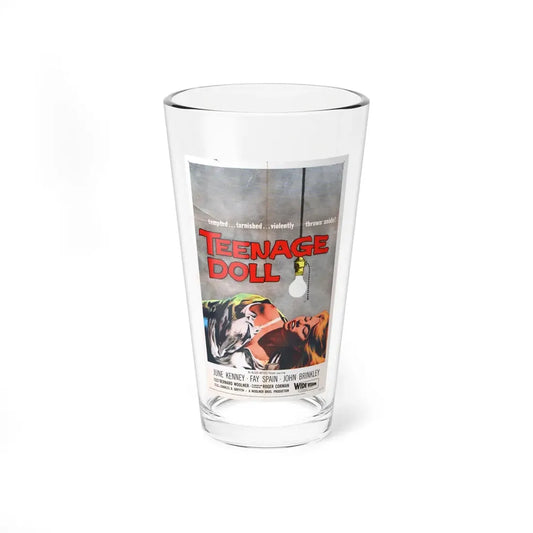 TEENAGE DOLL 1957 Movie Poster - Pint Glass 16oz 16oz - Go Mug Yourself