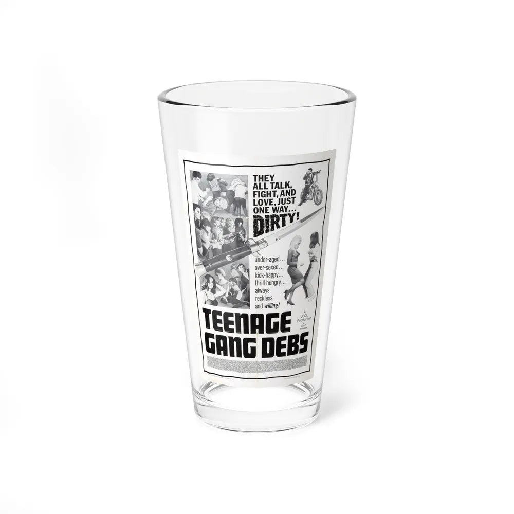 TEENAGE GANG DEBS 1966 Movie Poster - Pint Glass 16oz-16oz-Go Mug Yourself