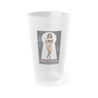 TEENAGE INTIMACIES 1973 Movie Poster - Frosted Pint Glass 16oz Default Title - Go Mug Yourself