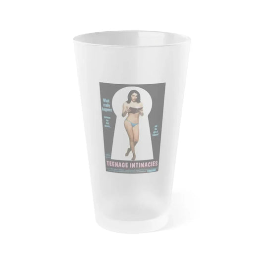 TEENAGE INTIMACIES 1973 Movie Poster - Frosted Pint Glass 16oz Default Title - Go Mug Yourself