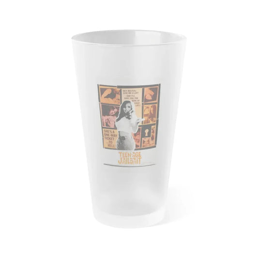 TEENAGE JAILBAIT 1973 Movie Poster - Frosted Pint Glass 16oz Default Title - Go Mug Yourself